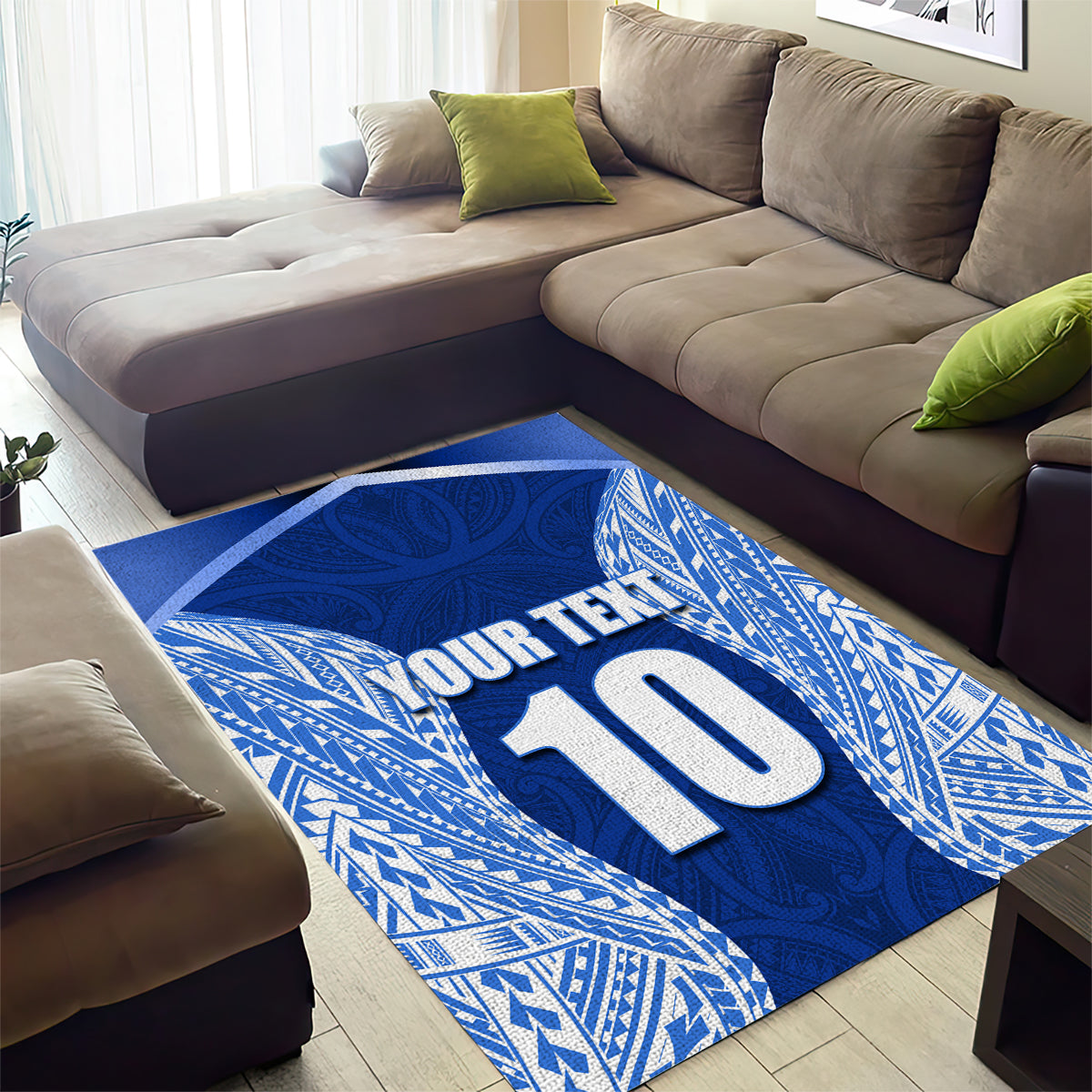 Custom Manu Samoa Rugby Area Rug Polynesian Tattoo LT03 - Polynesian Pride