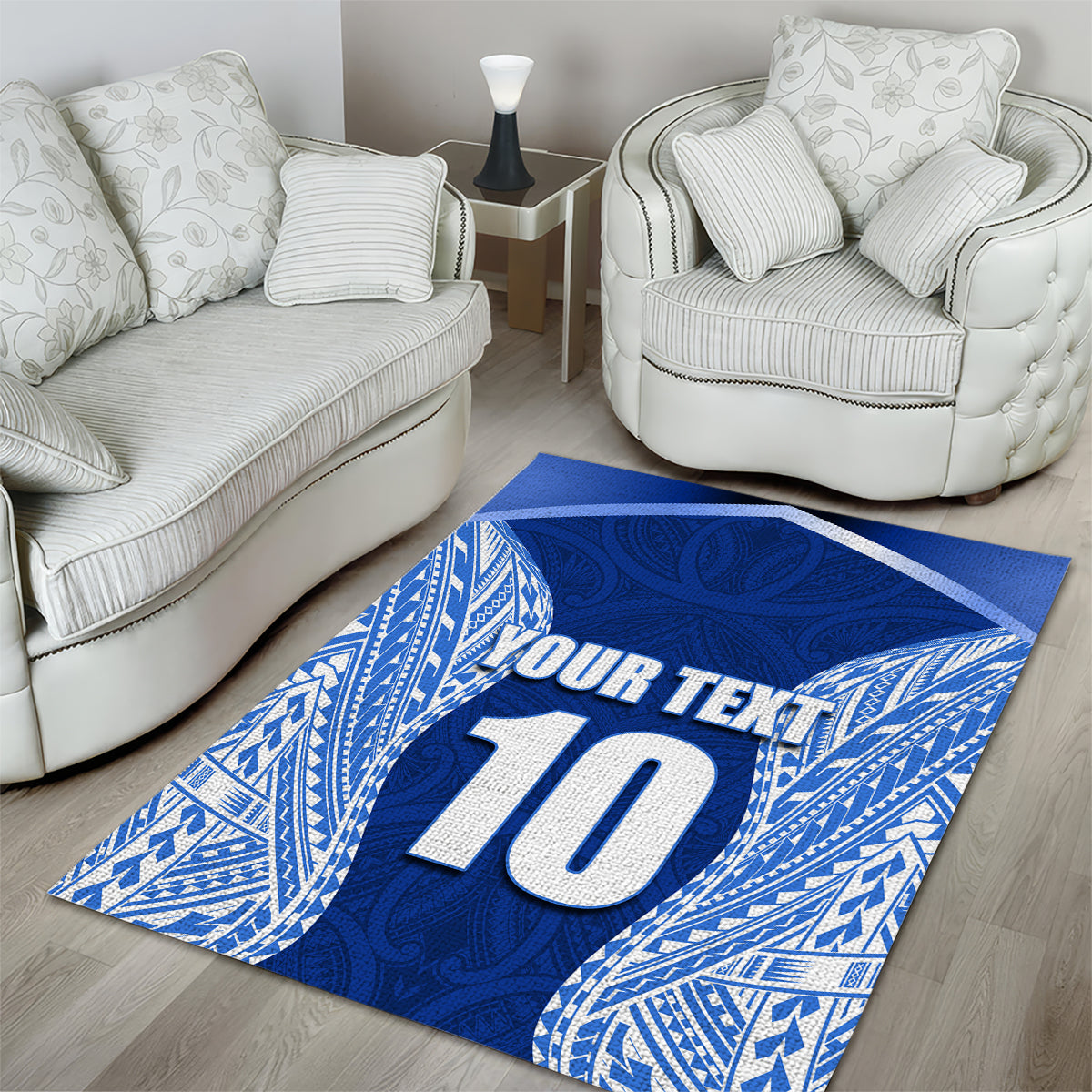 Custom Manu Samoa Rugby Area Rug Polynesian Tattoo LT03 - Polynesian Pride