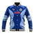 Custom Manu Samoa Rugby Baseball Jacket Polynesian Tattoo LT03