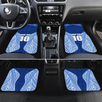 Custom Manu Samoa Rugby Car Mats Polynesian Tattoo LT03 Set 4pcs Blue - Polynesian Pride
