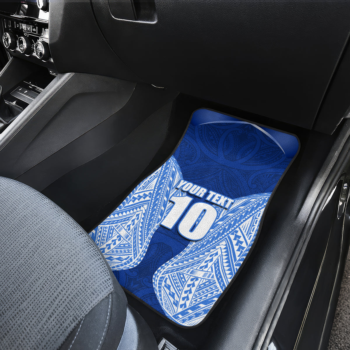 Custom Manu Samoa Rugby Car Mats Polynesian Tattoo LT03 - Polynesian Pride