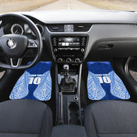 Custom Manu Samoa Rugby Car Mats Polynesian Tattoo LT03 Set 2pcs - Front Blue - Polynesian Pride