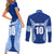 Custom Manu Samoa Rugby Couples Matching Short Sleeve Bodycon Dress and Long Sleeve Button Shirt Polynesian Tattoo LT03