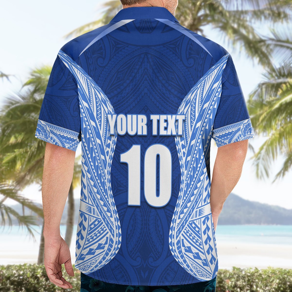 Custom Manu Samoa Rugby Hawaiian Shirt Polynesian Tattoo LT03 - Polynesian Pride