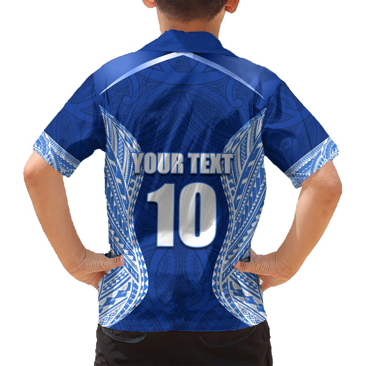 Custom Manu Samoa Rugby Hawaiian Shirt Polynesian Tattoo LT03 - Polynesian Pride