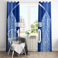 Custom Manu Samoa Rugby Window Curtain Polynesian Tattoo LT03 - Polynesian Pride