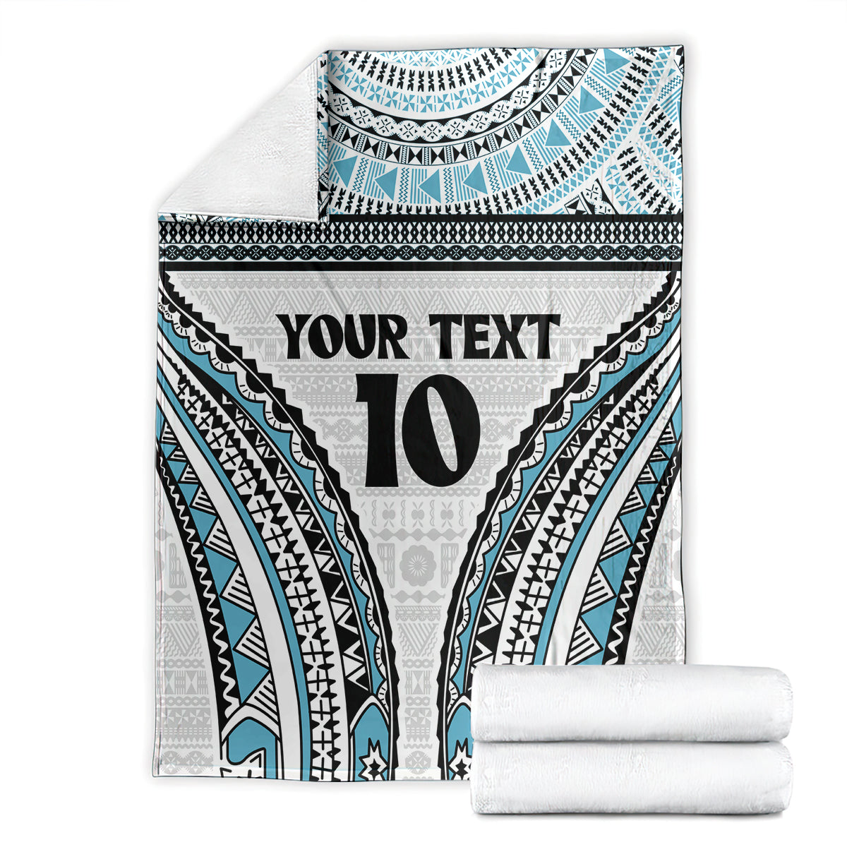 Custom Flying Fijians Rugby Blanket Tapa Tribal Cloth LT03 - Polynesian Pride