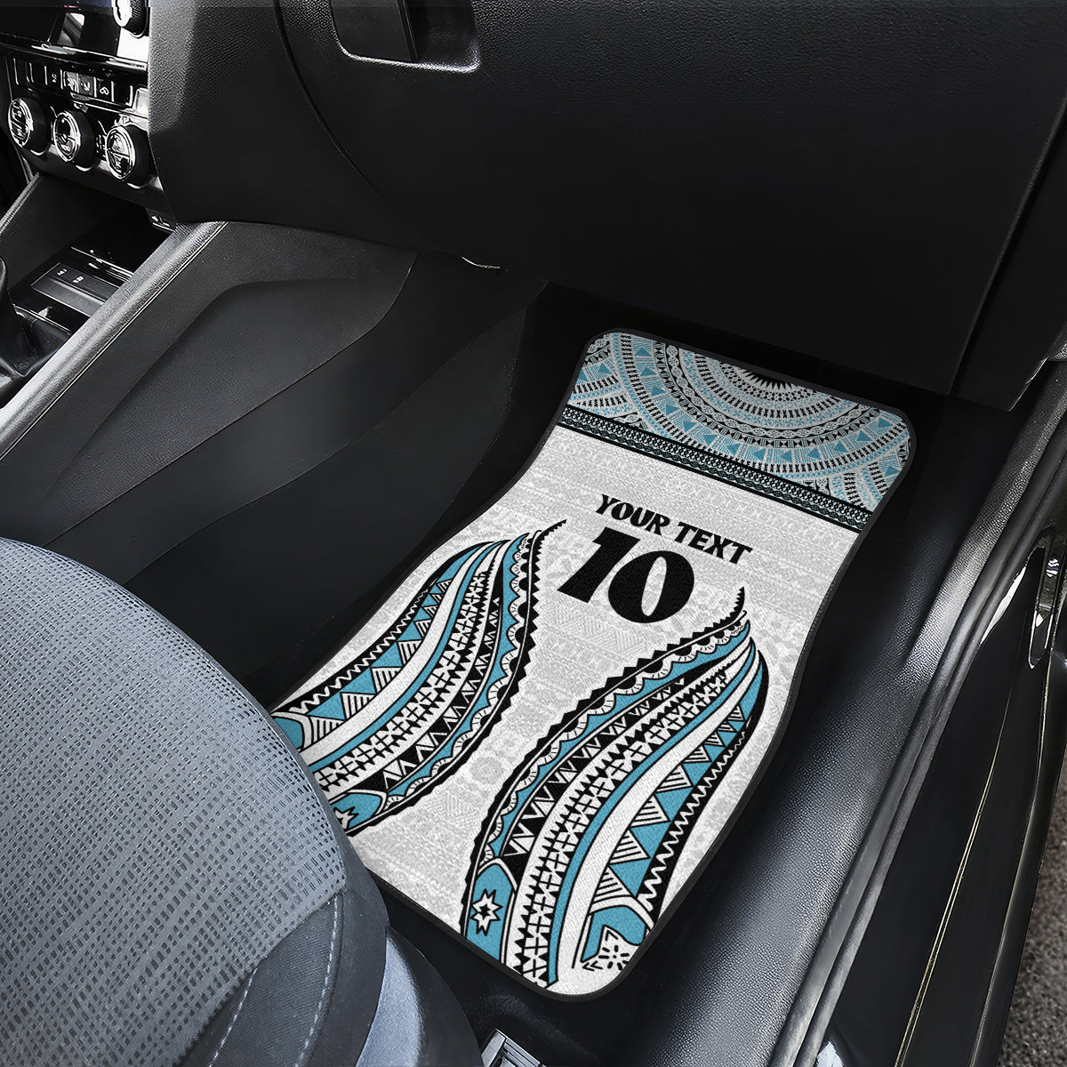 Custom Flying Fijians Rugby Car Mats Tapa Tribal Cloth LT03 - Polynesian Pride