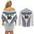 Custom Flying Fijians Rugby Couples Matching Off Shoulder Short Dress and Long Sleeve Button Shirt Tapa Tribal Cloth LT03 - Polynesian Pride