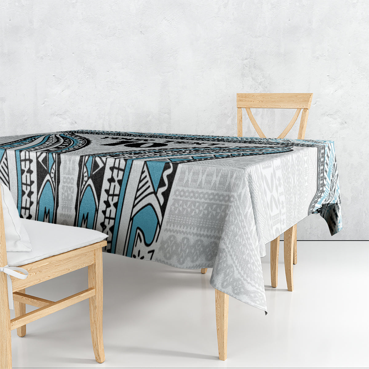 Custom Flying Fijians Rugby Tablecloth Tapa Tribal Cloth LT03 - Polynesian Pride