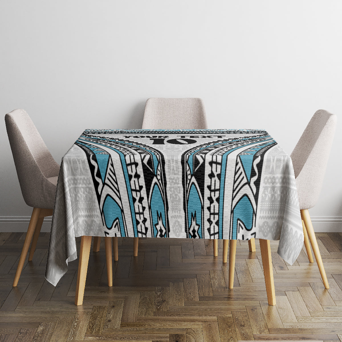 Custom Flying Fijians Rugby Tablecloth Tapa Tribal Cloth LT03 - Polynesian Pride