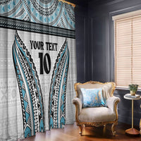 Custom Flying Fijians Rugby Window Curtain Tapa Tribal Cloth LT03 - Polynesian Pride