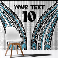 Custom Flying Fijians Rugby Window Curtain Tapa Tribal Cloth LT03 - Polynesian Pride