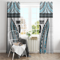 Custom Flying Fijians Rugby Window Curtain Tapa Tribal Cloth LT03 - Polynesian Pride