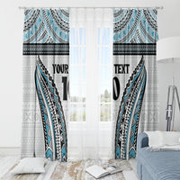 Custom Flying Fijians Rugby Window Curtain Tapa Tribal Cloth LT03 - Polynesian Pride
