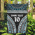 Custom Flying Fijians Rugby Garden Flag Tapa Tribal Cloth Black Color