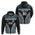 Custom Flying Fijians Rugby Hoodie Tapa Tribal Cloth Black Color LT03 - Polynesian Pride