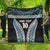 Custom Flying Fijians Rugby Quilt Tapa Tribal Cloth Black Color