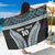 Custom Flying Fijians Rugby Sarong Tapa Tribal Cloth Black Color