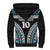 Custom Flying Fijians Rugby Sherpa Hoodie Tapa Tribal Cloth Black Color LT03 - Polynesian Pride