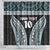 Custom Flying Fijians Rugby Shower Curtain Tapa Tribal Cloth Black Color