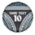 Custom Flying Fijians Rugby Spare Tire Cover Tapa Tribal Cloth Black Color