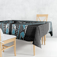 Custom Flying Fijians Rugby Tablecloth Tapa Tribal Cloth Black Color LT03 - Polynesian Pride