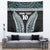 Custom Flying Fijians Rugby Tapestry Tapa Tribal Cloth Black Color