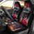 Personalised Kiribati Independence Day Car Seat Cover Frigatebird and Plumeria Hibiscus Flower