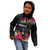 Kiribati Independence Day Kid Hoodie Frigatebird and Plumeria Hibiscus Flower