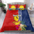 Personalised Kiribati Independence Day Bedding Set Kiribati Map With Flag Color