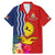 Kiribati Independence Day Family Matching Mermaid Dress and Hawaiian Shirt Kiribati Map With Flag Color