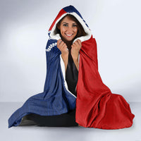 Personalised Kiribati Independence Day Hooded Blanket Kiribati Map With Flag Color LT03 - Polynesian Pride