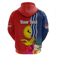 Personalised Kiribati Independence Day Hoodie Kiribati Map With Flag Color LT03 - Polynesian Pride