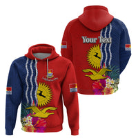 Personalised Kiribati Independence Day Hoodie Kiribati Map With Flag Color LT03 - Polynesian Pride