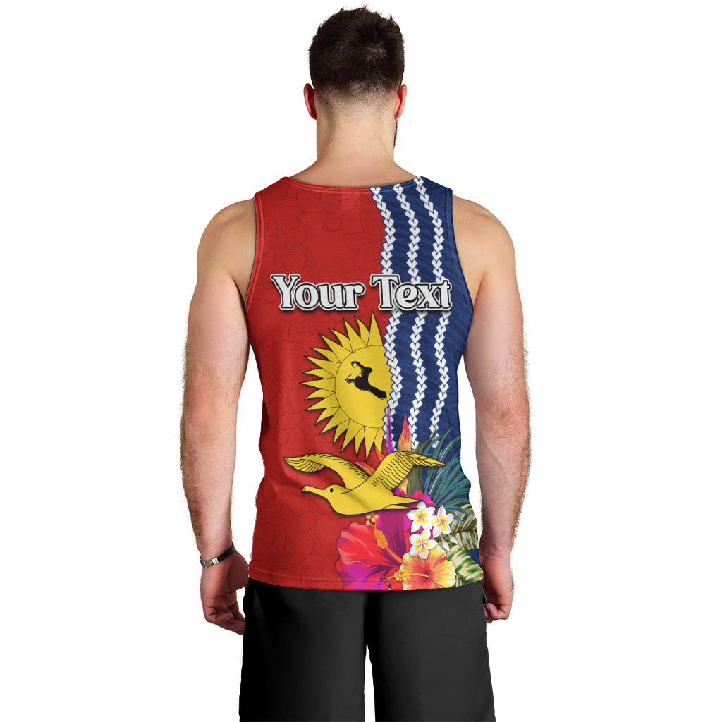 Personalised Kiribati Independence Day Men Tank Top Kiribati Map With Flag Color LT03 - Polynesian Pride