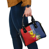 Personalised Kiribati Independence Day Shoulder Handbag Kiribati Map With Flag Color LT03 - Polynesian Pride