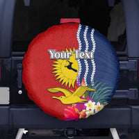 Personalised Kiribati Independence Day Spare Tire Cover Kiribati Map With Flag Color LT03 - Polynesian Pride