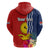 Kiribati Independence Day Zip Hoodie Kiribati Map With Flag Color