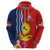 Kiribati Independence Day Zip Hoodie Kiribati Map With Flag Color