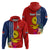 Kiribati Independence Day Zip Hoodie Kiribati Map With Flag Color