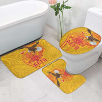 American Samoa Fautasi Race Bathroom Set Aeto Pago Pago with Eagle Samoan Tribal Patterns LT03 - Polynesian Pride