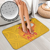 American Samoa Fautasi Race Bathroom Set Aeto Pago Pago with Eagle Samoan Tribal Patterns LT03 - Polynesian Pride