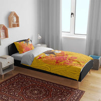 American Samoa Fautasi Race Bedding Set Aeto Pago Pago with Eagle Samoan Tribal Patterns LT03 - Polynesian Pride