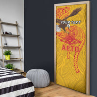Personalized American Samoa Fautasi Race Door Cover Aeto Pago Pago with Eagle Samoan Tribal Patterns LT03 - Polynesian Pride