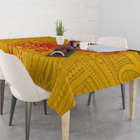 American Samoa Fautasi Race Tablecloth Aeto Pago Pago with Eagle Samoan Tribal Patterns LT03 - Polynesian Pride