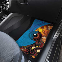 Fiji and Australia Together Car Mats Tapa Tribal Tattoo mix Aboriginal Pattern LT03 - Polynesian Pride