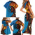 Fiji and Australia Together Family Matching Short Sleeve Bodycon Dress and Hawaiian Shirt Tapa Tribal Tattoo mix Aboriginal Pattern