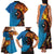 Fiji and Australia Together Family Matching Tank Maxi Dress and Hawaiian Shirt Tapa Tribal Tattoo mix Aboriginal Pattern