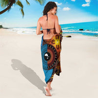 Fiji and Australia Together Sarong Tapa Tribal Tattoo mix Aboriginal Pattern LT03 - Polynesian Pride